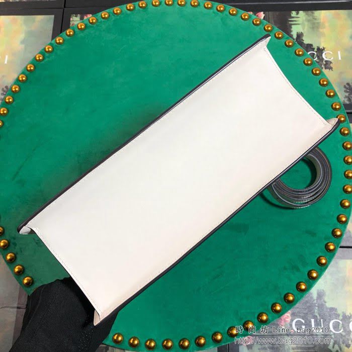 GUCCI古馳女包 新款 專櫃品質 431665 進口牛皮 原廠五金 米白繡花 Gucci手提包 古馳斜挎包  ydgq3199